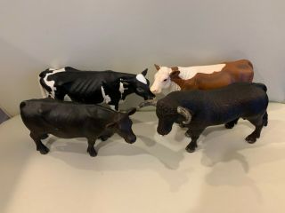 Schleich Toy Bull And Cows Set Of 4