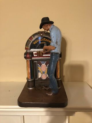 1982 Michael Garman Art Scupture Signed,  Cowboy Wurlitzer Jukebox 
