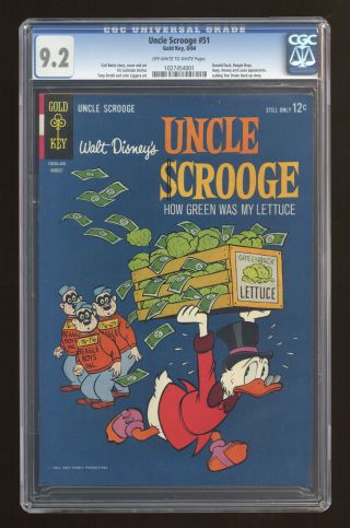 Uncle Scrooge 51 Cgc 9.  2 1964 1027454001