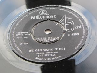 The Beatles 1965 Uk 45 We Can Work It Out Orig Sleeve Ex,