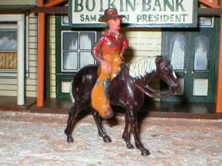 Lead Or Medal Manoil Cowboy And Horse