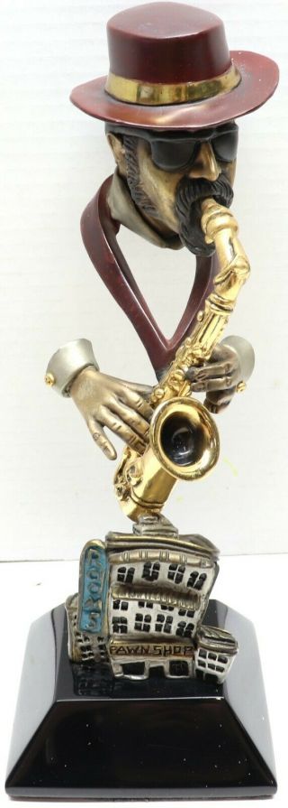 Paul Wegner (1950) Paul Wegner Bronze Sculpture Sax Player