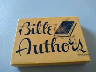 Vintage Bible Authors Card Game Complete Zondervan Copyright 1895