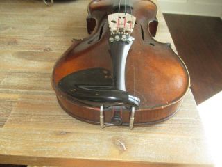 Vintage Fried Aug Glass Straduarius Fabrikat in Cremona 1756 4/4 Violin VERY OLD 2