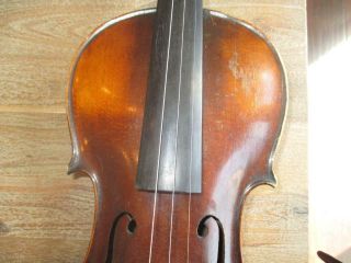 Vintage Fried Aug Glass Straduarius Fabrikat in Cremona 1756 4/4 Violin VERY OLD 3
