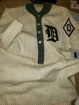 & Vintage 1920s Detroit Tigers Ty Cobb Style Jersey By Spalding