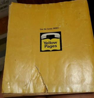 Vintage 1971 INDIANAPOLIS INDIANA BELL YELLOW PAGES PHONE BOOK 2