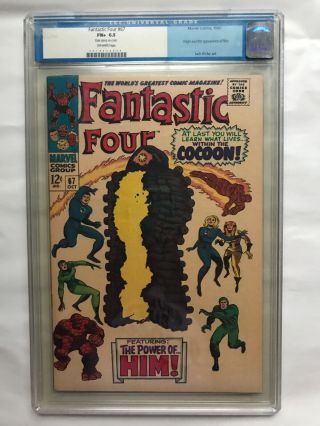 Fantastic Four 67 Cgc 6.  5 1st Appearance Of Him,  Becomes Adam Warlock 1967