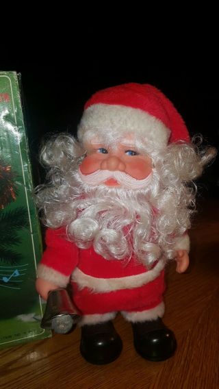 VTG Santa Claus Battery Operated Walkin animated plays 3 songs B/O toys St Nick 3