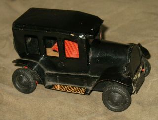 Vintage Marx Linemar Toys Japan Tin Friction Old Jalopy Car 1921 Ford Model T