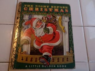 The Night Before Christmas,  A Little Golden Book,  1949 (vintage Corinne Malvern)