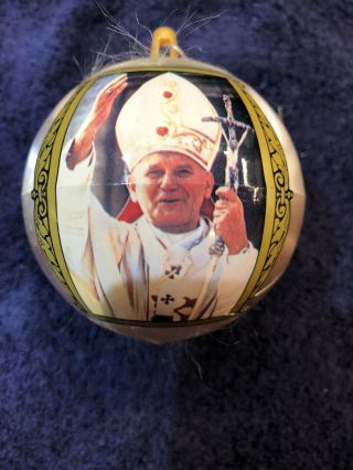 Vintage Pope John Paul Ii Christmas Ornament Bradford Christmas Treasury 1981