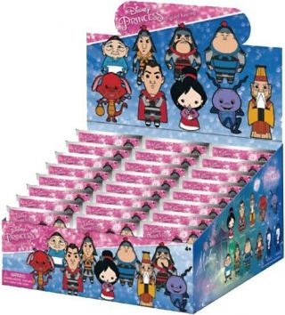 Disney Princess 3d Figural Keyring Disney Series 17 Mulan Mystery Box [24 Packs]