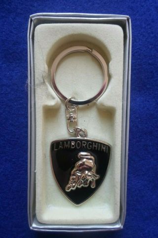 Lamborghini Keychain Logo Crest Italian 3d Key Ring Key Chain Car Usa Seller