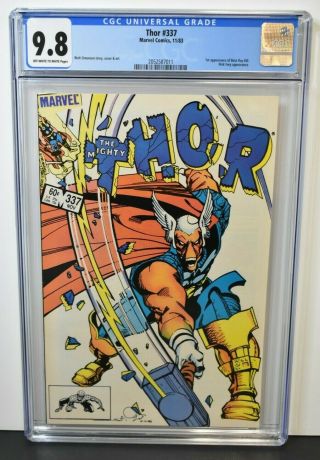 Thor 337 (1983) Cgc Graded 9.  8 Nick Fury Appearance 1st App.  Of Beta Ray Bill