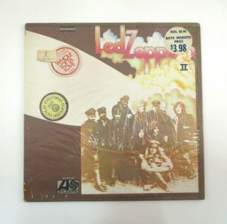 Led Zeppelin Ii Vintage Us Lp Atlantic 8236 Shrink Wrap 3 Factory Hype Stickers