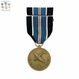 Berlin Airlift Medal For Humane Action Slot/crimp Brooch Ribbon Bar Post Ww2