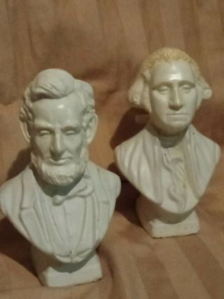 President Washington & Abe Lincoln Collectible 6 Fl Oz After Shave Avon Bottles
