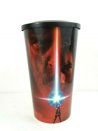 Star Wars The Last Jedi Hard Plastic Drinking Cup Coca Cola Movie Theater Cup