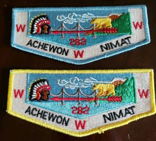 Oa Achewon Nimat Lodge 282 Order Of The Arrow Patch Lodge Flap Boy Scouts