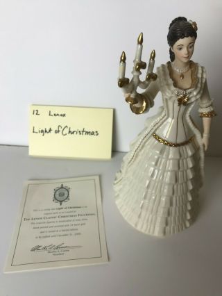 Lenox Ivory Classic Figurine Light Of Christmas 2000withcertificate (sku:6789432)