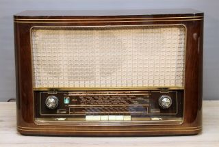 Restored,  Serviced Saba Meersburg W5 El12 Vintage Tube Radio German