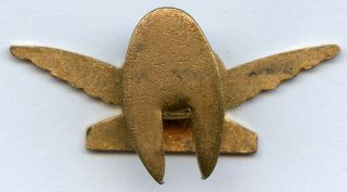 Vintage AEROSHELL Shell Aviation Oil Fuel Petrol Buttonhole Badge Pin 2