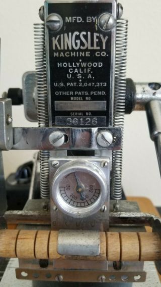 Vintage Kingsley Hot Foil Stamping Machine