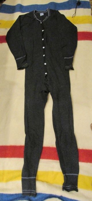 1940s Wwii Korean War 8th Us Army Air Force Montgomery Ward Wool Union Suit