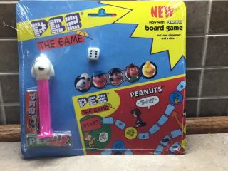 Vintage Pez Snoopy And The Peanuts Gang Candy Dispenser W/ Board Game