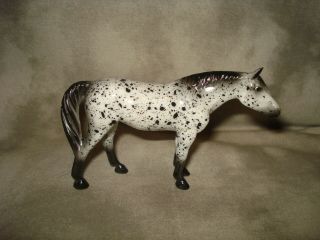 Breyer Cm Glossy Decorator Black Leopard Appaloosa Quarter Horse Stablemate