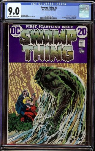 Swamp Thing 1 Cgc 9.  0 Ow/w (dc,  1972) Origin Of Swamp Thing
