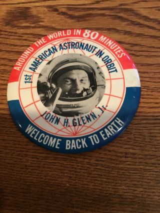 Pin From The Parade For John Glenn In Florida Following His Space Trip