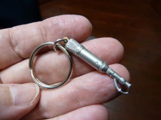 (m - 2 - C) Neumann U67/87 Microphone Mic Pewter Key Chain Jewelry