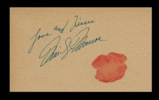 Marilyn Monroe Autograph Reprint On 1950s 3x5 Card