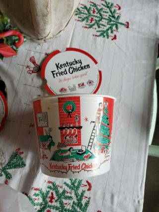 Vintage Christmas Retro Style Kfc Kentucky Fried Chicken Bucket W Lid
