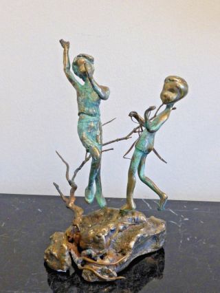 1971 Malcolm Moran Signed Bronze Sculpture