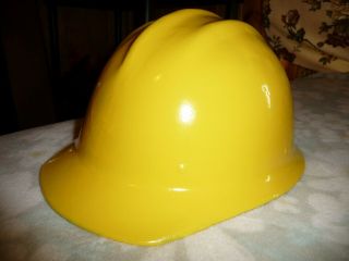 Vintage Aluminum Bullard 502 6 Point Hard Hat Painted Yellow - Iron Worker