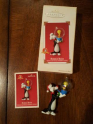 Hallmark Looney Tunes Bubble Bath Sylvester And Tweety Bird Ornament