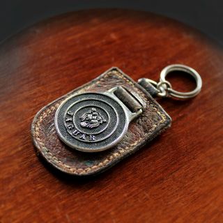 Vintage Jaguar Keyfob Keyring Key Ring Fob Chain By Shall