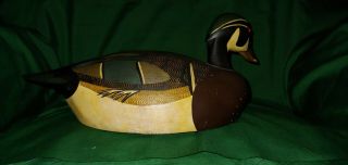 Vintage Duck Decoy,  Ken Harris Wood Duck
