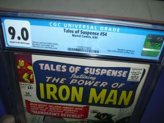 Tales of Suspense 54 CGC 9.  0 from 1964 Marvel Comics not CBCS 1169211004 2