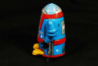 Mr Atomic Robot Vintage Japanese Wind - Up Tin Toy 11.  5cm Made in Japan 3