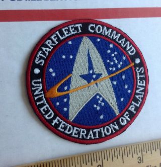 Star Trek Starfleet Command Logo Embroidered Patch 3 Inch Iron On