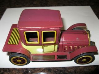 Vintage 1913 Packard Tin Friction Toy Car Made In Japan.