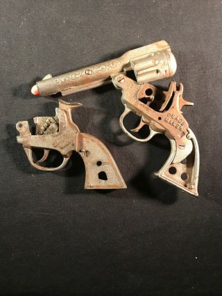 Vintage Toy Metal Guns Kenton Toys Gene Autry & Peace Maker