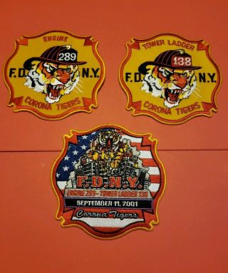 York City Fire Department Patches E - 289/l - 138