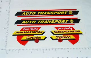 Marx Auto Transport Trailer Truck Sticker Set Mx - 060