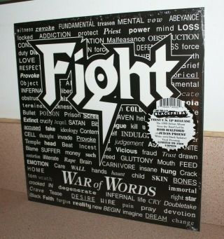 Fight War Of Words White Black Splatter Vinyl Lp Black Friday Rsd