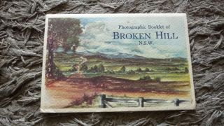 Australian Old Postcard View Folder.  From The 1950s Broken Hill South Wales